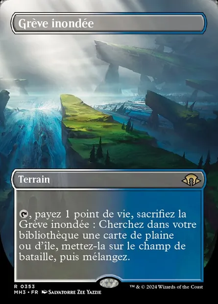 Grève inondée, carte Magic MH3 353 — extension Modern Horizons 3