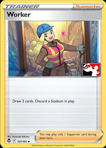 Ouvrière, carte Pokémon PPS 167-3 — extension Play! Pokémon Prize Pack Series