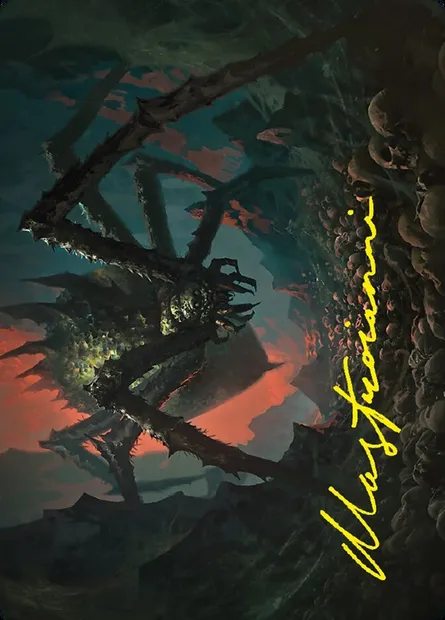 Shelob, Child of Ungoliant // Shelob, Child of Ungoliant, Magic card ALTR 23 — Tales of Middle-earth Art Series set