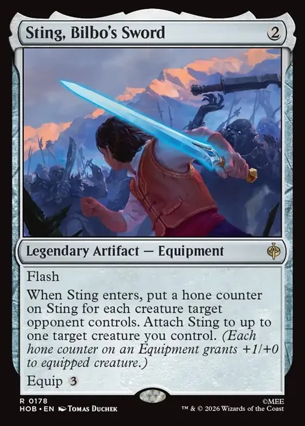 Sting, Bilbo's Sword, Magic card HOB 178 — The Hobbit set