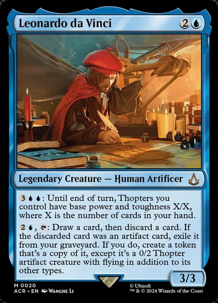 Leonardo da Vinci, Magic card ACR 20 — Assassin's Creed set