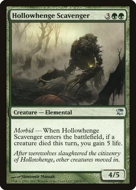 Hollowhenge Scavenger, Magic card ISD 188 — Innistrad set