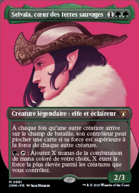 Selvala, cœur des terres sauvages, carte Magic CMM 681 — extension Commander Masters