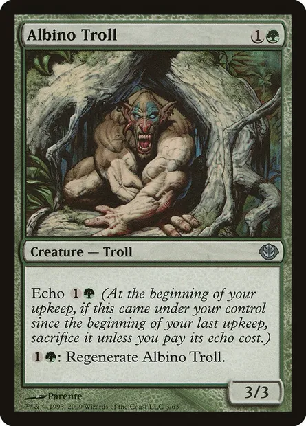 Troll albinos, carte Magic DDD 3 — extension Duel Decks: Garruk vs. Liliana