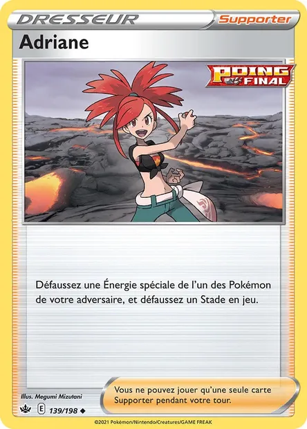 Adriane, carte Pokémon CRE 139 — extension Règne de Glace