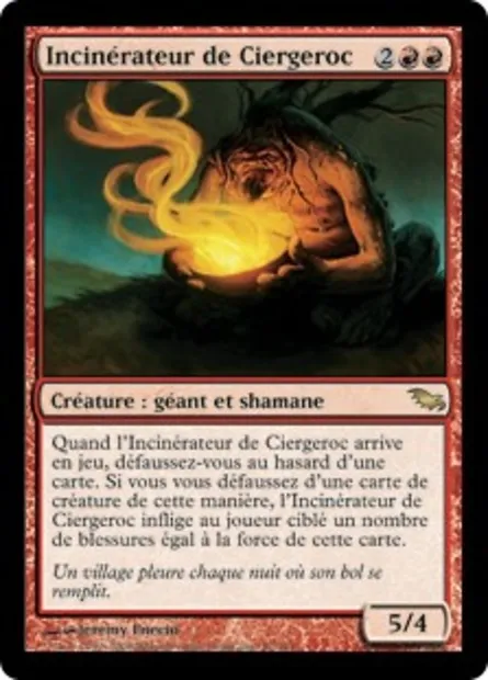 Incinérateur de Ciergeroc, carte Magic SHM 87 — extension Sombrelande