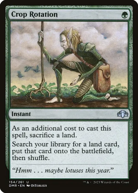 Crop Rotation, Magic card DMR 154 — Dominaria Remastered set