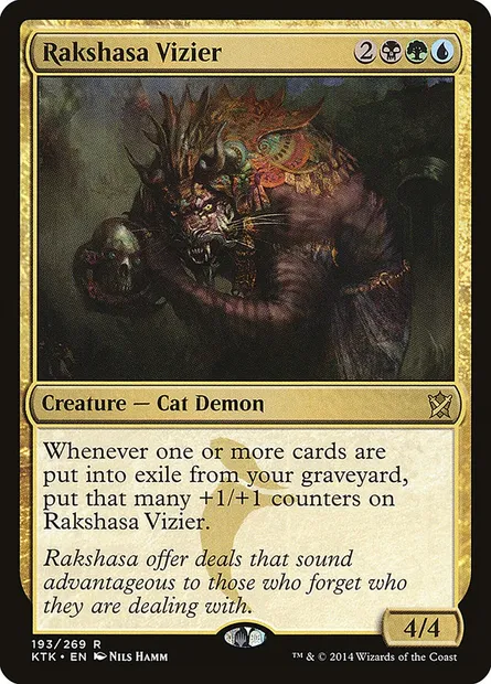 Rakshasa Vizier, Magic card KTK 193 — Khans of Tarkir set