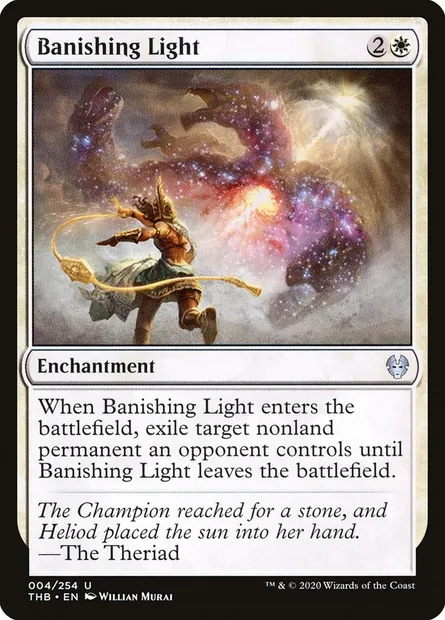 Banishing Light, Magic card THB 4 — Theros Beyond Death set