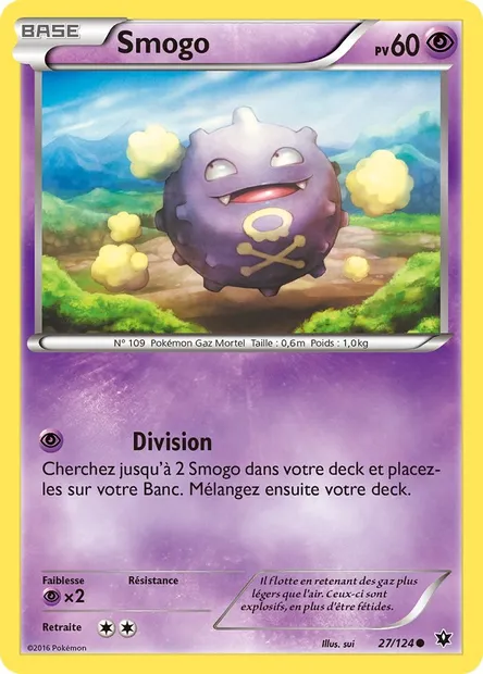 Smogo, carte Pokémon FCO 27 — extension Impact des Destins