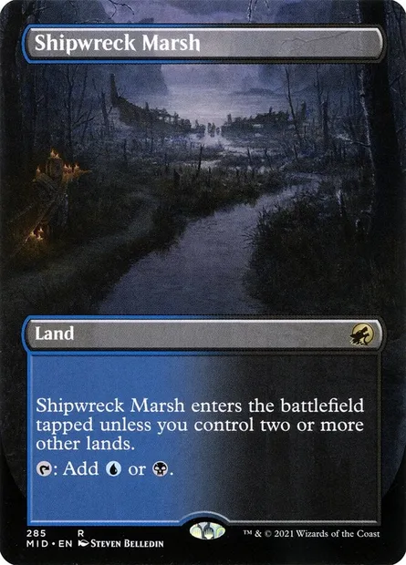Shipwreck Marsh, Magic card MID 285 — Innistrad: Midnight Hunt set