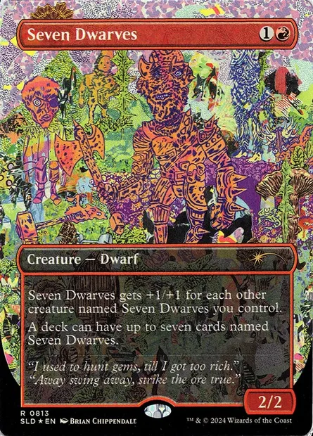 Sept nains, carte Magic SLD 813 — extension Secret Lair Drop