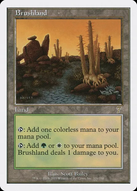 Broussaille, carte Magic 7ED 326 — extension Septième Edition