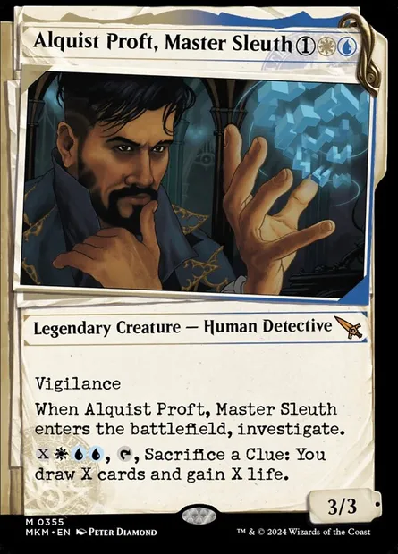 Alquist Proft, Master Sleuth, Magic card MKM 355 — Murders at Karlov Manor set
