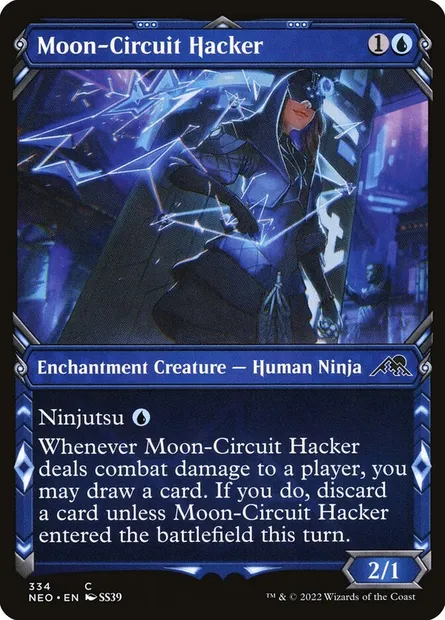 Moon-Circuit Hacker, Magic card NEO 334 — Kamigawa: Neon Dynasty set