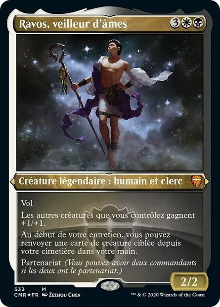 Ravos, veilleur d'âmes, carte Magic CMR 533 — extension Commander Legends