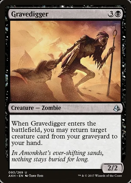 Gravedigger, Magic card AKH 93 — Amonkhet set
