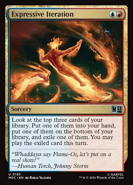 Expressive Iteration, Magic card MSC 183 — Marvel Super Heroes Commander set