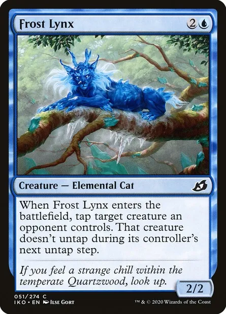 Frost Lynx, Magic card IKO 51 — Ikoria: Lair of Behemoths set