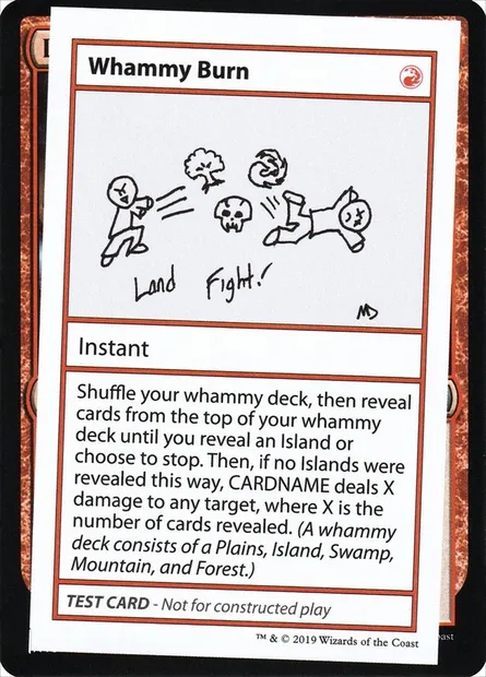 Whammy Burn, Magic card CMB2 70 — Mystery Booster Playtest Cards 2021 set