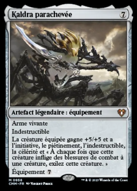 Kaldra parachevée, carte Magic CMM 958 — extension Commander Masters