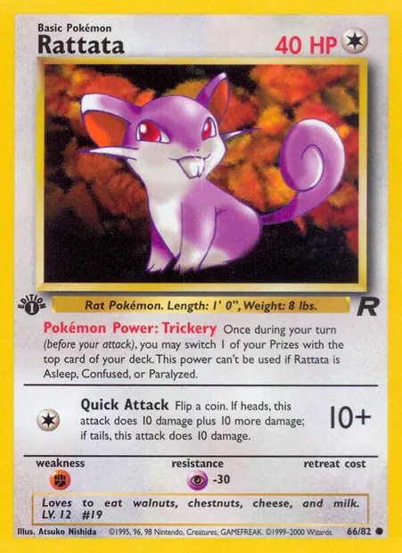 Rattata, Pokémon card TR 66 — Team Rocket set
