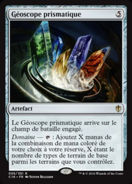 Géoscope prismatique, carte Magic C16 55 — extension Commander 2016