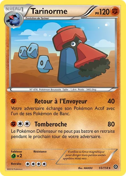 Tarinorme, carte Pokémon STS 55 — extension Offensive Vapeur