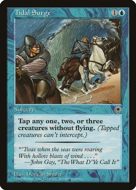 Déferlement de la marée, carte Magic POR 74 — extension Portal