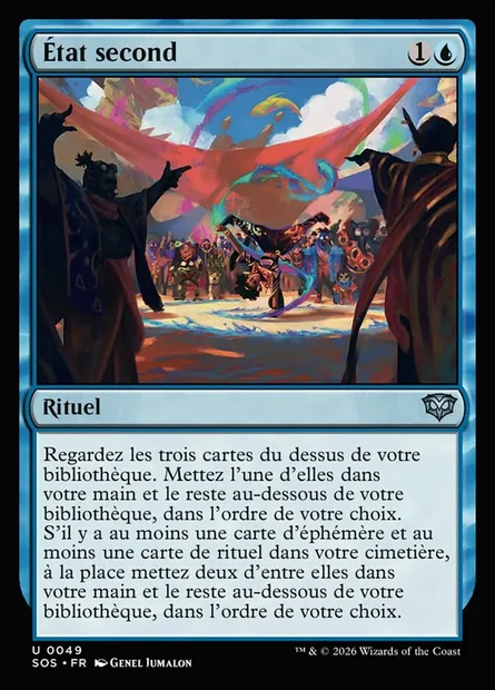 État second, carte Magic SOS 49 — extension Secrets of Strixhaven