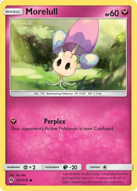Morelull, Pokémon card LOT 147 — Lost Thunder set