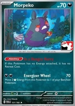 Morpeko, carte Pokémon PPS 121-4 — extension Play! Pokémon Prize Pack Series