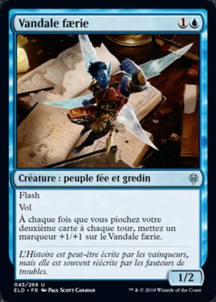 Vandale faerie, carte Magic ELD 45 — extension Throne of Eldraine