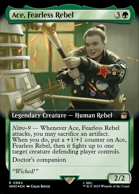Ace, rebelle intrépide, carte Magic WHO 984 — extension Doctor Who
