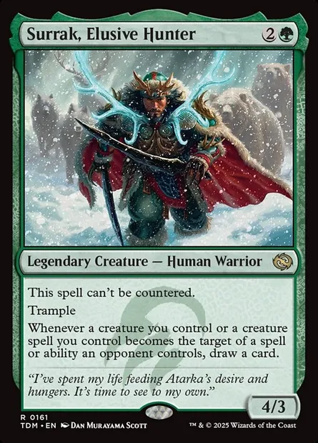 Surrak, Elusive Hunter, Magic card TDM 161 — Tarkir: Dragonstorm set