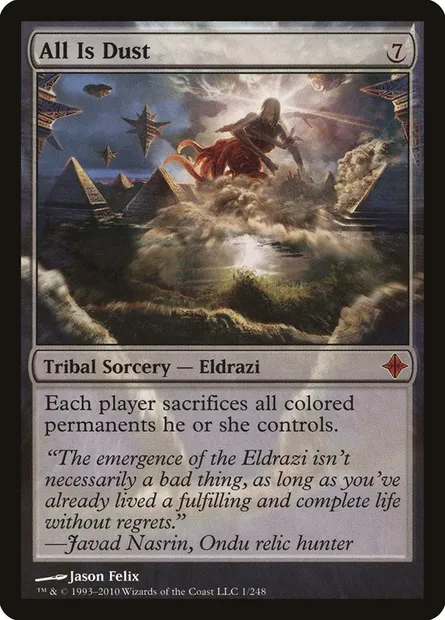All Is Dust, Magic card ROE 1 — Rise of the Eldrazi set