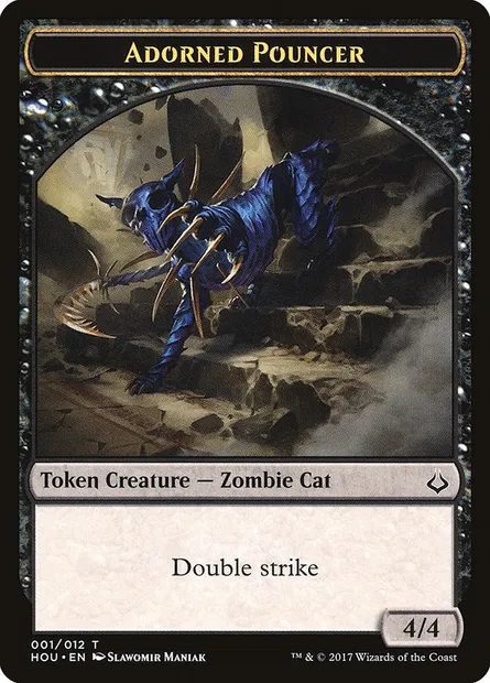 Adorned Pouncer, Magic card THOU 1 — Hour of Devastation Tokens set