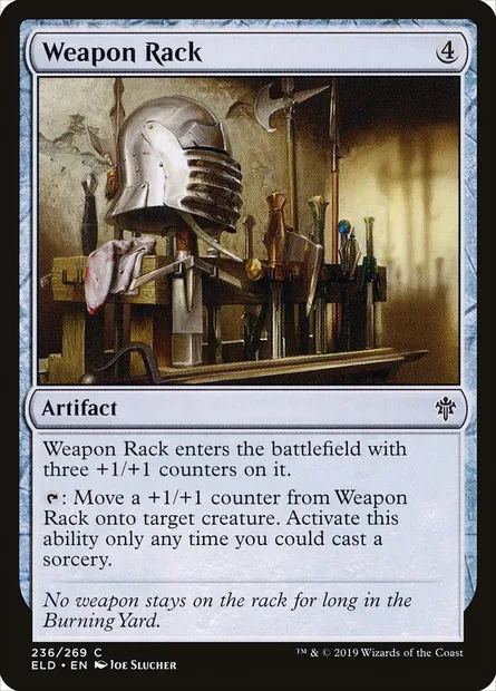 Weapon Rack, Magic card ELD 236 — Throne of Eldraine set