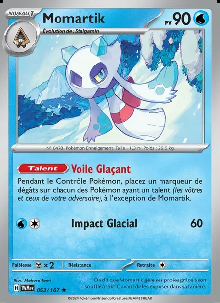 Momartik, carte Pokémon TWM 053 — extension Mascarade Crépusculaire