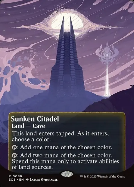 Sunken Citadel, Magic card EOS 86 — Edge of Eternities: Stellar Sights set