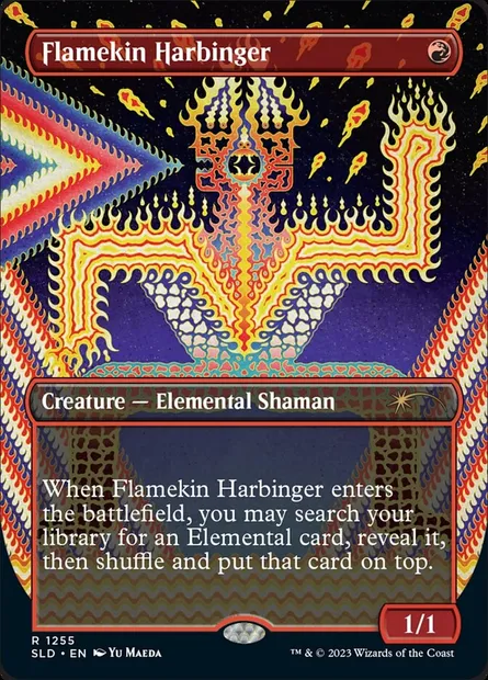 Flamekin Harbinger, Magic card SLD 1255 — Secret Lair Drop set