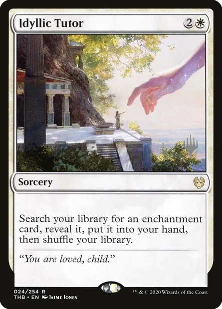 Idyllic Tutor, Magic card PTHB 24p — Theros Beyond Death Promos set