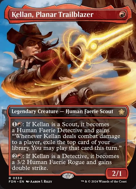 Kellan, Planar Trailblazer, Magic card FDN 330 — Foundations set