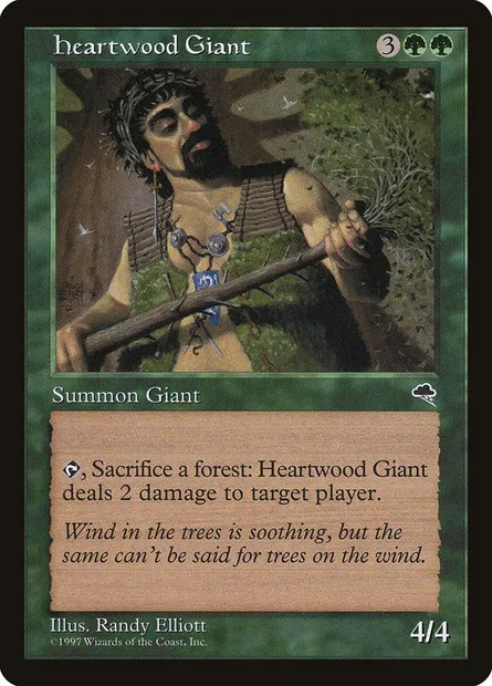 Géant de Boiscoeur, carte Magic TMP 232 — extension Tempête
