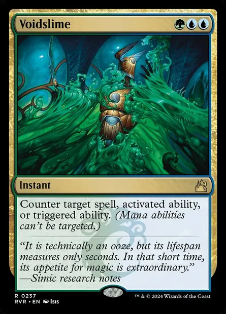 Voidslime, Magic card RVR 237 — Ravnica Remastered set