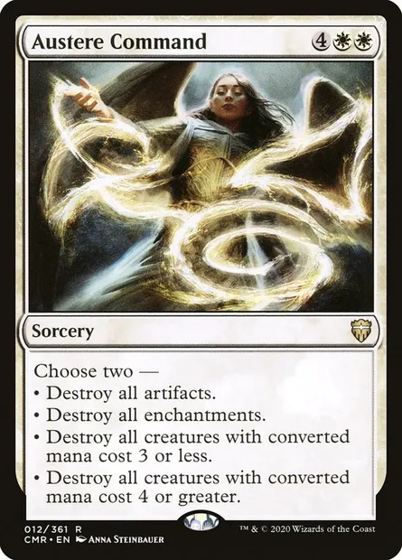 Austere Command, Magic card CMR 12 — Commander Legends set