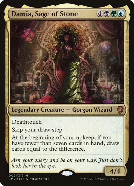 Damia, Sage of Stone, Magic card CM2 2 — Commander Anthology Volume II set