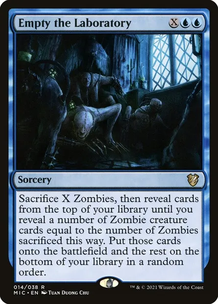 Empty the Laboratory, Magic card MIC 14 — Midnight Hunt Commander set