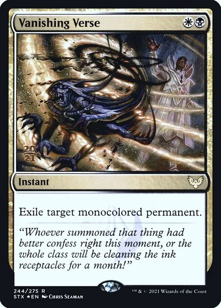 Vanishing Verse, Magic card PSTX 244s — Strixhaven: School of Mages Promos set