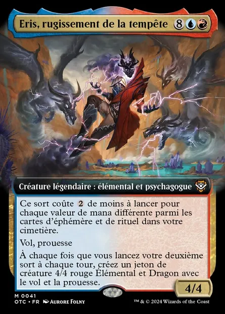 Eris, rugissement de la tempête, carte Magic OTC 41 — extension Outlaws of Thunder Junction Commander